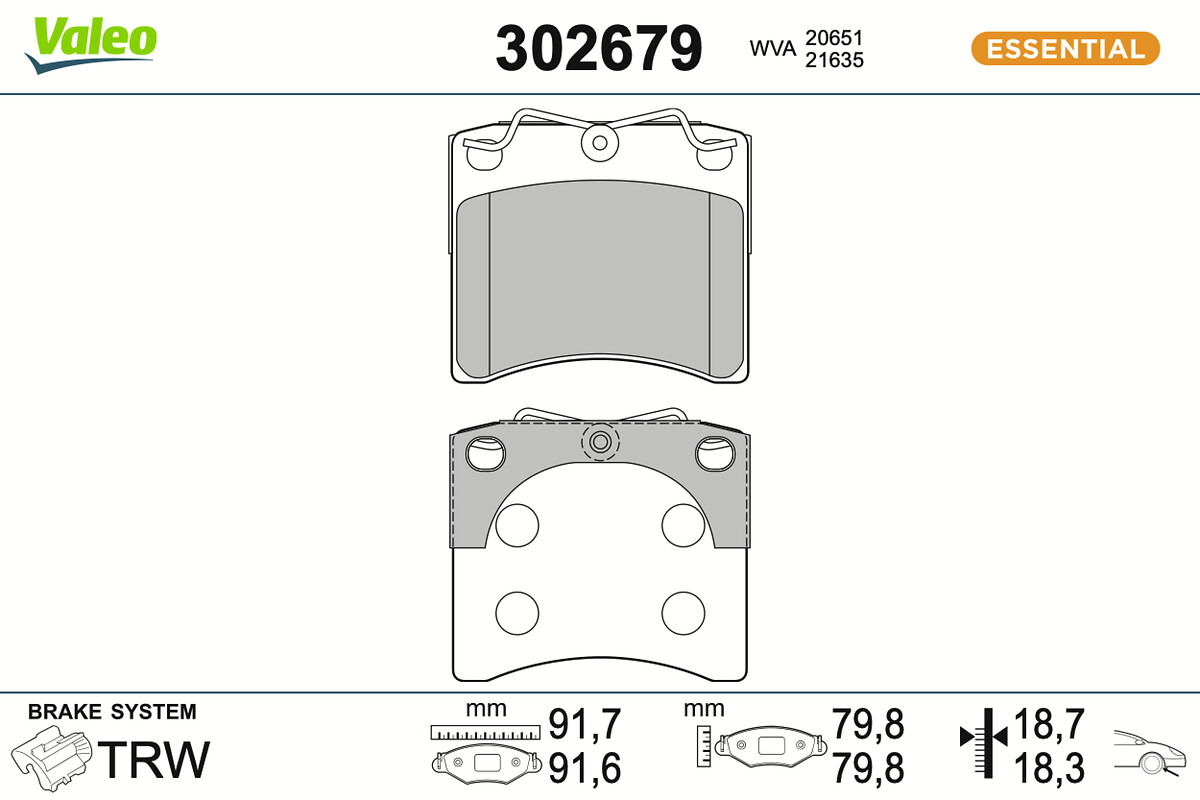 BRAKE PADS FIRST VW TRANSPORTER IV FR